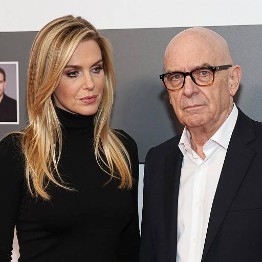 Serious Portrait of Two Individuals