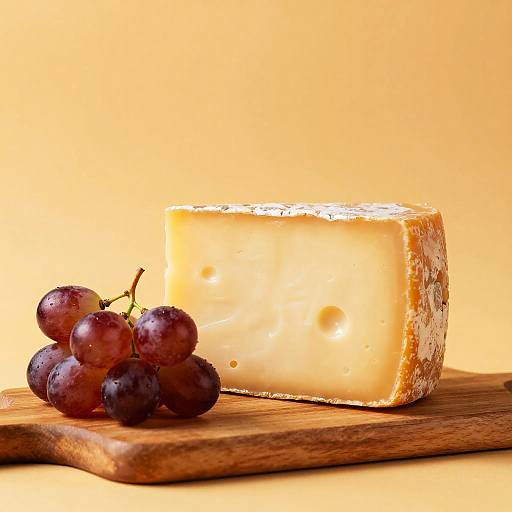 Cheese and Grapes Still Life