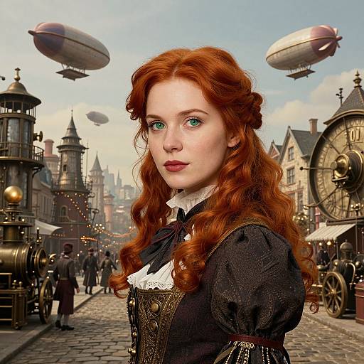 Enchanting Steampunk Victorian Portrait