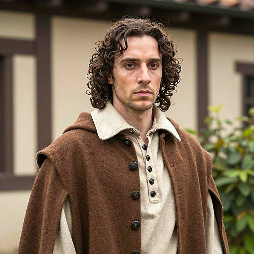 Handsome Young Man in Shakespearean Costume