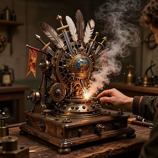 Steampunk Crest Generator in Action