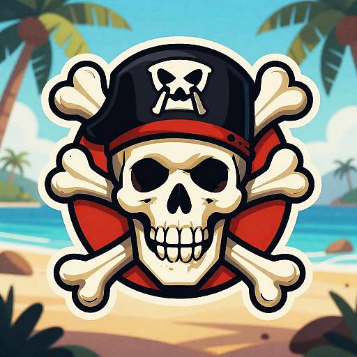 Pirate Adventure Game Logo Design