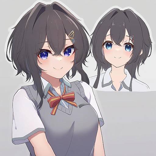 Illustration of Asanagi yori, sasayaku you ni koi wo utau in the style of Hinata (user rjkt4745)