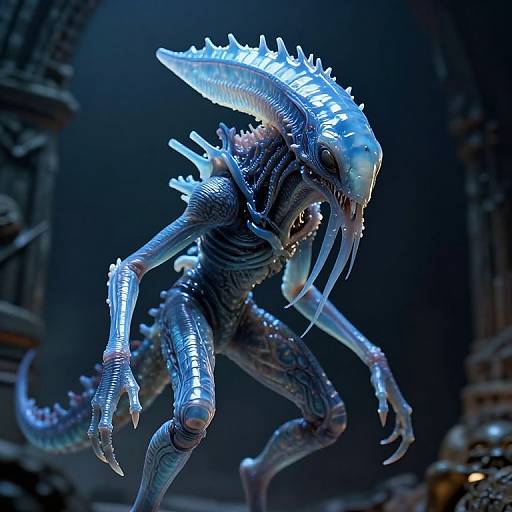 Cinematic Sci-Fi Translucent Creature