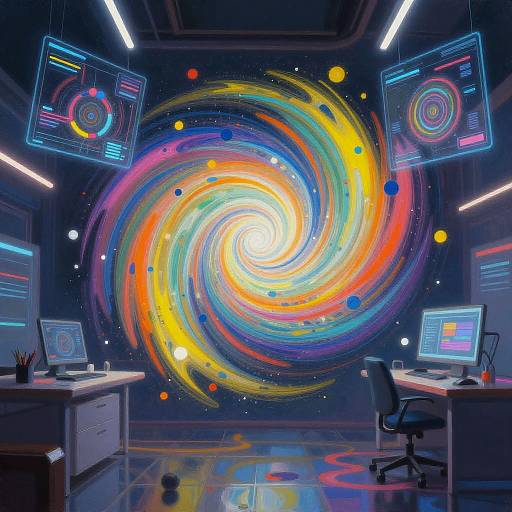 Futuristic AI Digital Art Creation