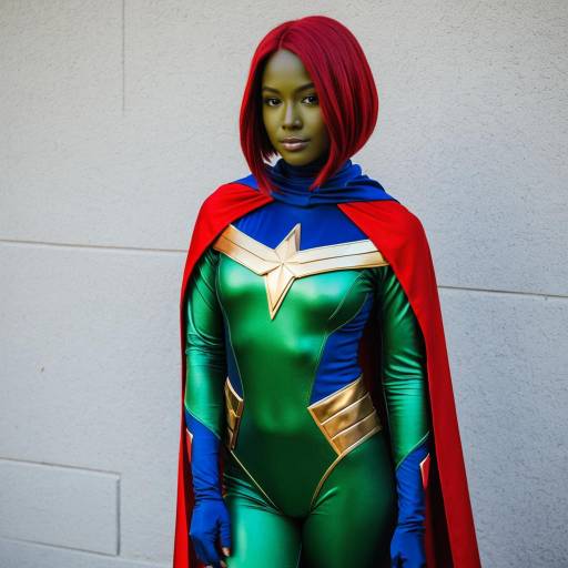 Vibrant Miss Martian Cosplay Outfit