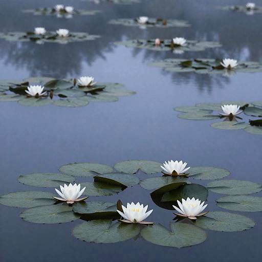 Neo-Impressionist Water Lily Pond