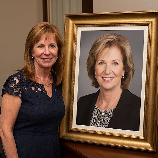 Elderly Woman Smiling with Portrait