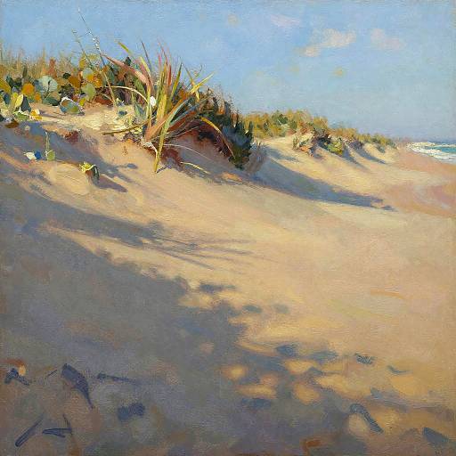 Impressionist Sandy Peninsula at Dusk