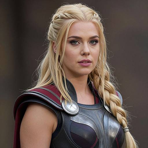 Realistic Valkyrie Woman Portrait