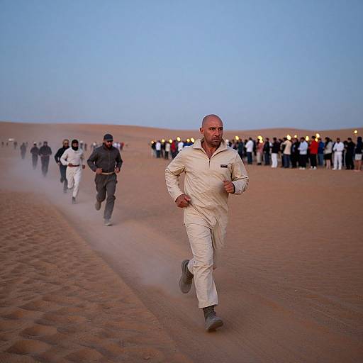 Desert Endurance Race at Dusk