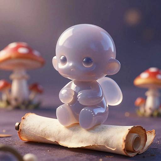 Smoky Lavender Mist Sylph Illustration