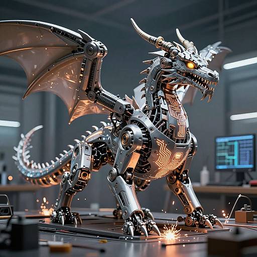 AI-Driven Robotic Dragon Assembly