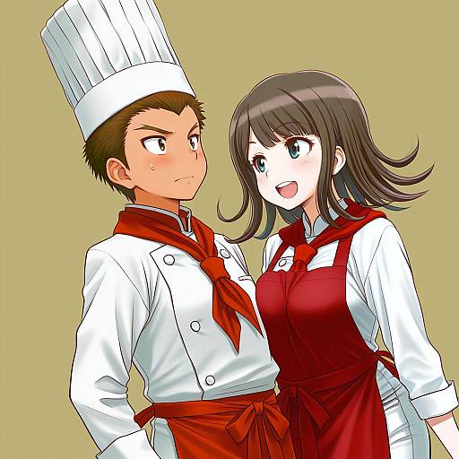 Illustration of Hanamura teruteru, danganronpa (series) in the style of Retsumaru