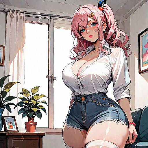 Vivid Takashima Shigure Playful Cowboy Shot