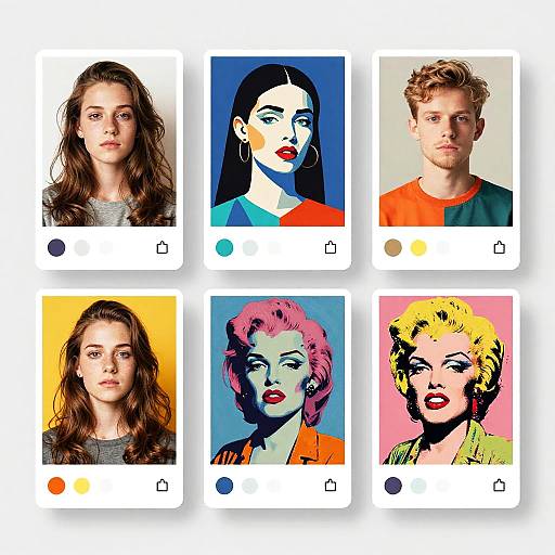Online Art Filter with Style Previews
