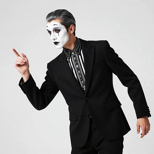 Enigmatic Gothic Carnival Mime
