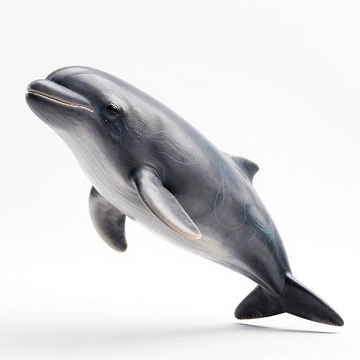 Studio Photo of Narwhal-Like Alien