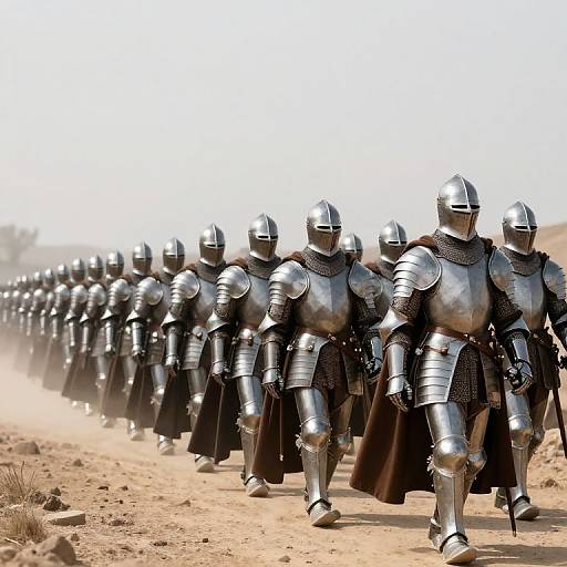 March of Gleaming Armored Knights