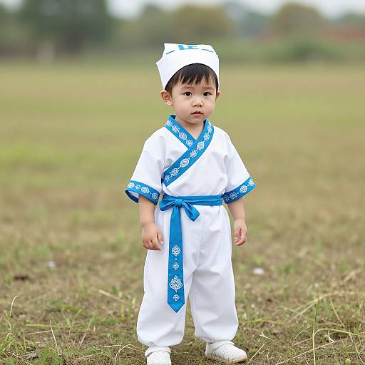 Asian Child in Traditional Dress