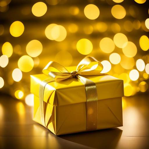 Cozy Close-Up of Holiday Gift