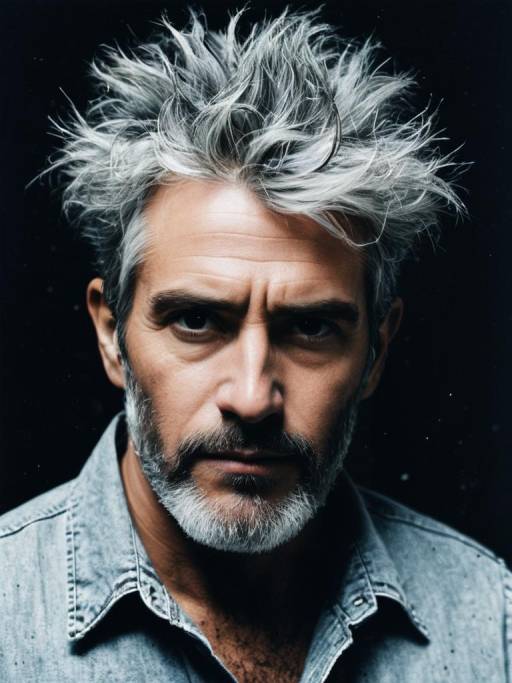 Cinematic Portrait of Salt and Pepper Man