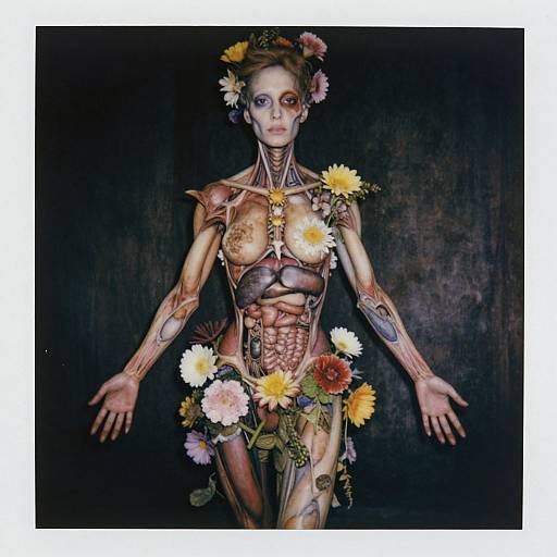 Surreal Botanical Rotten Woman Portrait