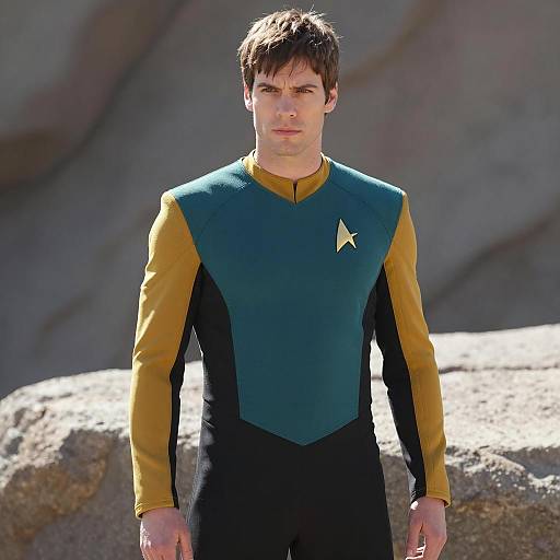 Photorealistic Male Star Trek Costume Design