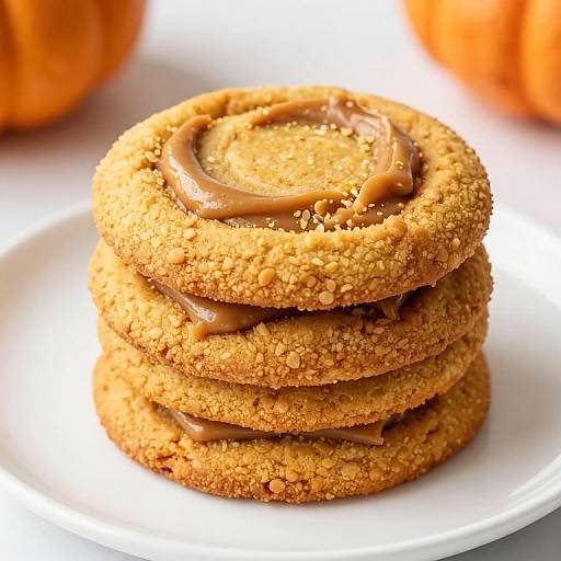 Chewy Pumpkin Cookies with Peanut Butter