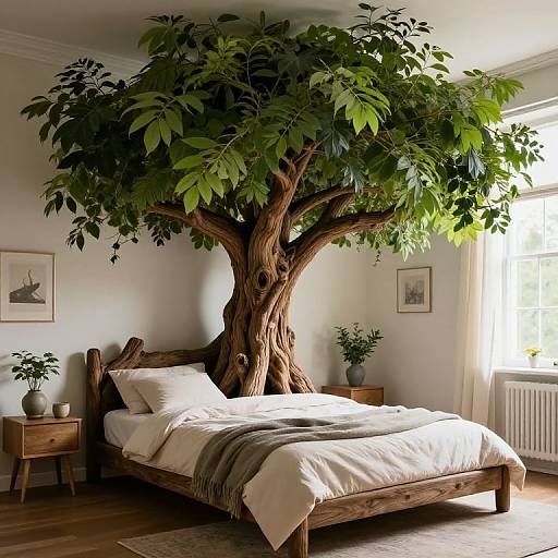 Whimsical Tree Bed in Cozy Room