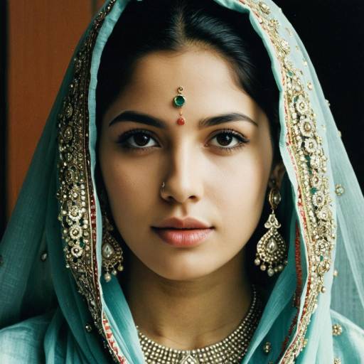 Realistic Portrait of Girl in Sharara