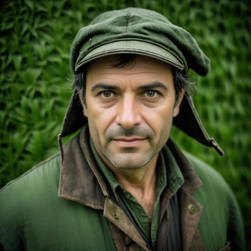Menacing Portrait of a Rugged Man