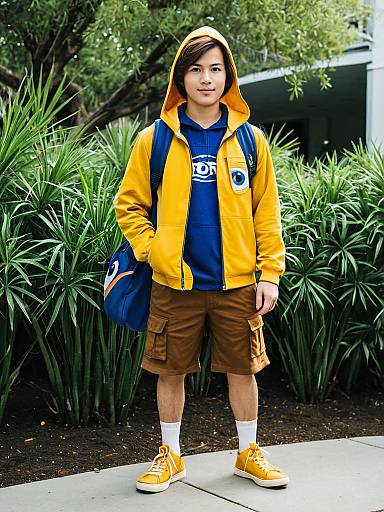 Young Man in Finding Dory Adult Costume