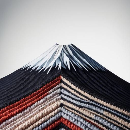 Intricate Knit Style of Mount Fuji