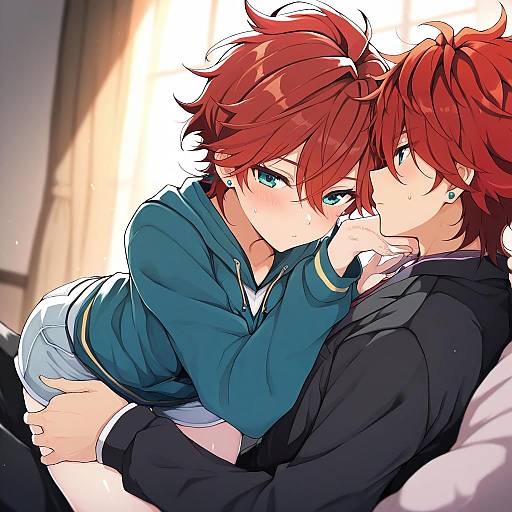 Illustration of Amagi rinne, ensemble stars! in the style of Teranekosu