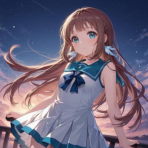 Illustration of Mukaido manaka, nagi no asukara in the style of Kita (kitairoha)