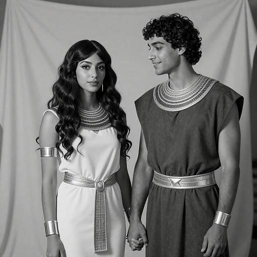 Elegant Couple in Ancient Egyptian Style