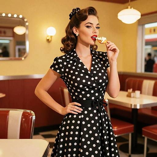 Vintage French Twist Pin-Up Style
