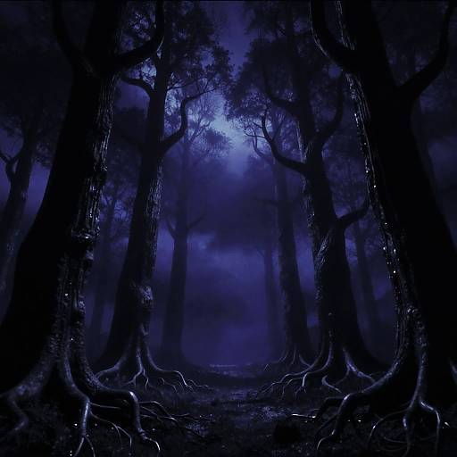 Obsidian Forest Nightscape