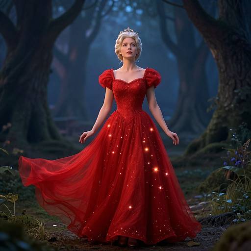 Fairy Godmother in Red Dress