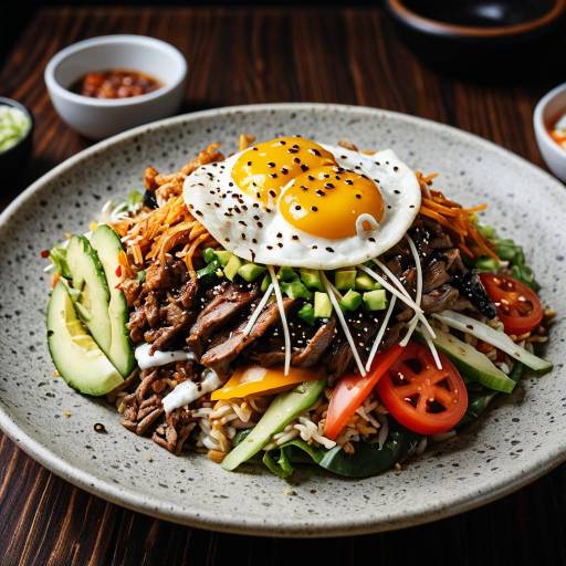 Exquisite Fusion Cuisine: Bibimbap Gyro Taco