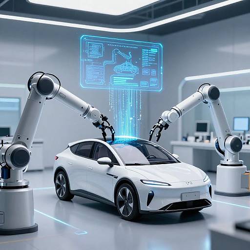 Robotic Car AI Assembly Visualization