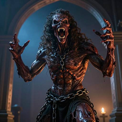 Sinister Creature in Arcane Lighting