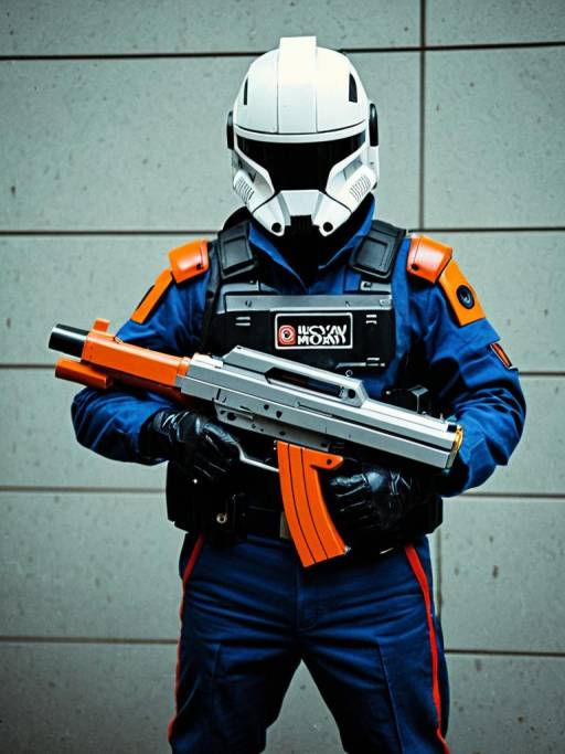 Realistic Man in G1 Blaster Cosplay