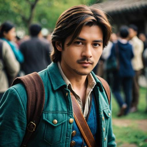 Young Asian Man in Flynn Rider Inspired Costume