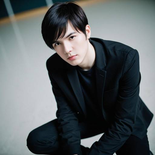 Young Man in Black Blazer and Shirt
