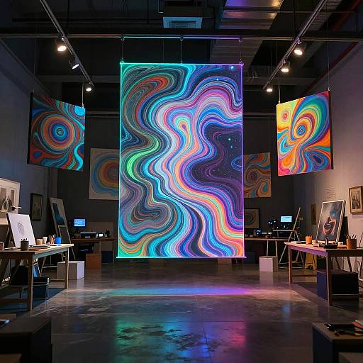 AI-Driven Holographic Art Studio