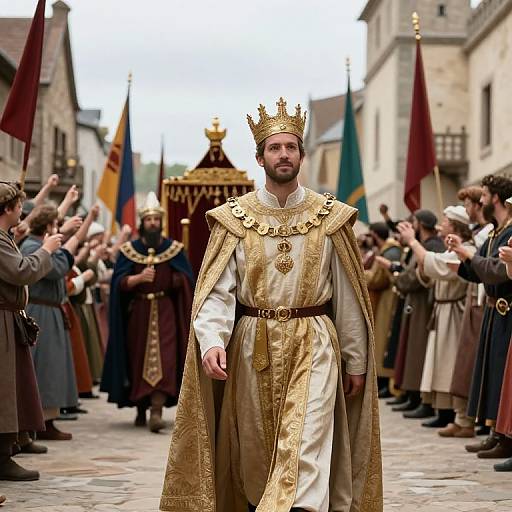 Regent Overseeing Royal Medieval Procession