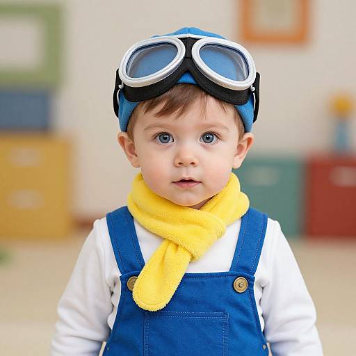 Infant Blippi Costume Portrait