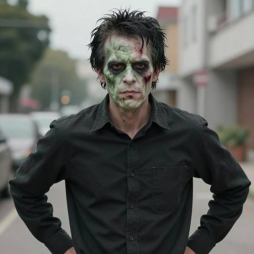 Frankenstein-Themed Outdoor Portrait